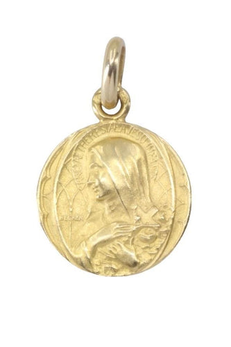 Pendentif MÉDAILLE VIERGE ANCIENNE 58 Facettes 077481