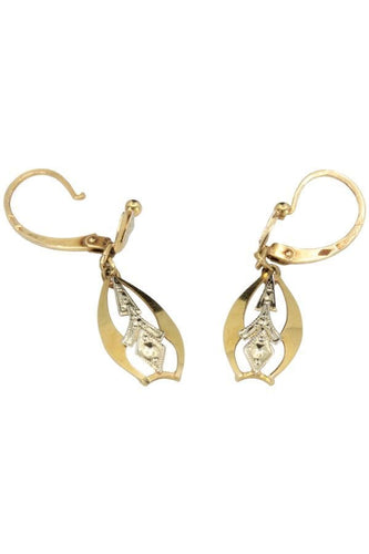 Boucles d'oreilles DORMEUSES ART DÉCO 2 ORS 58 Facettes 056041