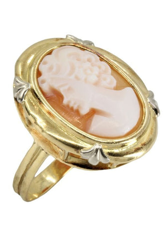 BAGUE ANCIENNE CAMÉE 58 Facettes 054381