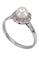 Bague 52 BAGUE ART-DÉCO OR BLANC PERLE ET DIAMANTS 58 Facettes 078471