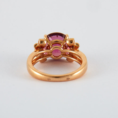 Bague 53 Bague Ruban Tourmaline rose Diamants 58 Facettes 2.75
