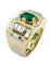 Bague Bague Tank 2 ors, émeraude et diamants 58 Facettes
