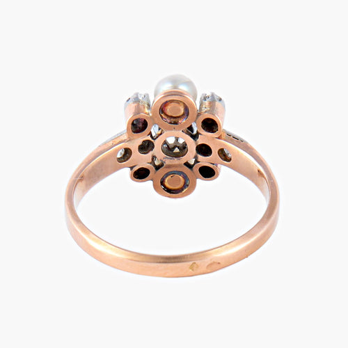 Bague 52 Bague Perles Diamants 58 Facettes