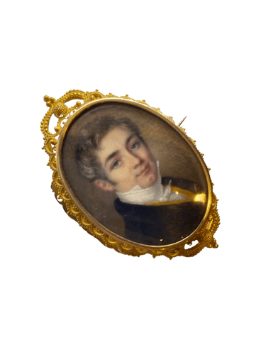 Broche BROCHE PORTRAIT OR 18K NACRE 58 Facettes