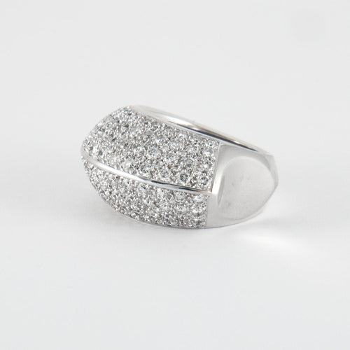 Bague 53 Bague en Or Blanc & diamants 58 Facettes