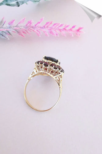 Bague 58 Bague Grenats Or Jaune 58 Facettes AA 1531