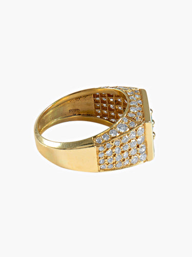 Bague 52 Bague signée Fred Emeraudes 58 Facettes