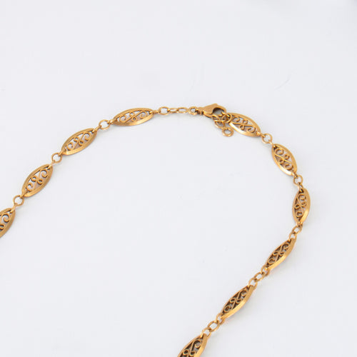 Collier Sautoir Or  jaune Filigrane 58 Facettes