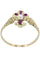 Bague BAGUE FLEUR DE LYS RUBIS ET PERLE 58 Facettes 040421