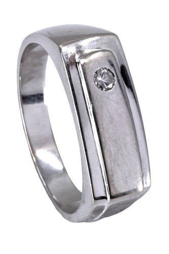 Bague 63 BAGUE CHEVALIÈRE DIAMANT 58 Facettes 072011