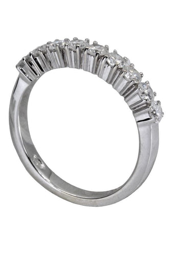 Bague 54 DEMI-ALLIANCE DIAMANTS 58 Facettes 058801