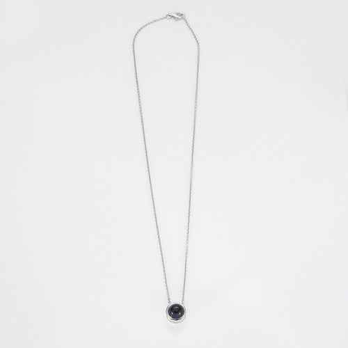 Collier Collier or blanc, saphir cabochon 58 Facettes HS13569
