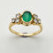 Bague 53 Bague Vintage Emeraude & diamants 58 Facettes