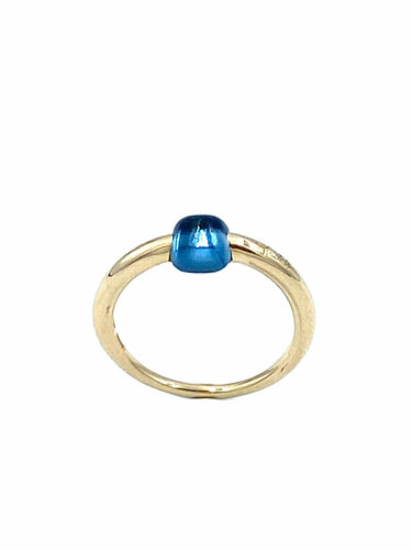 Bague POMELLATO - Bague M'ama Non M'ama topaze bleue 58 Facettes