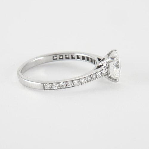 Bague 53 Bague en Or Blanc & diamants 58 Facettes