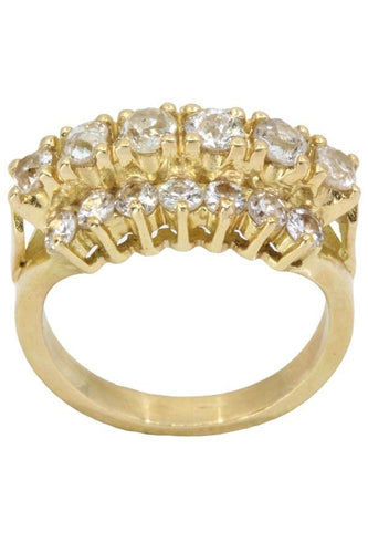 Bague BAGUE JARRETIÈRE DIAMANTS 58 Facettes 054071