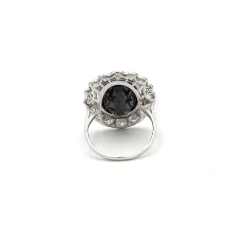 Bague Bague Platine, Diamants & saphir 58 Facettes 230108R