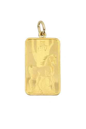 Pendentif PENDENTIF LINGOTIN 5 GRAMMES  "ANNÉE DU CHEVAL" 58 Facettes 041441
