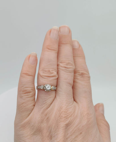 Bague 52.5 Bague solitaire 2 Ors Diamant 58 Facettes