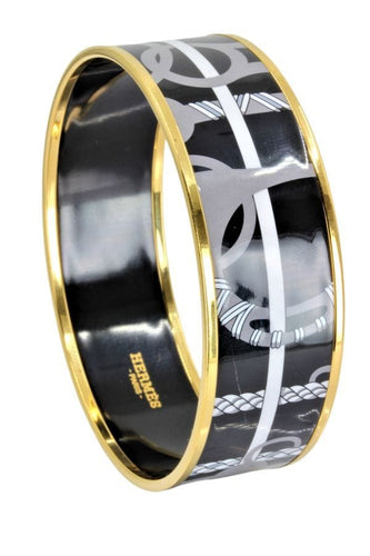 Broche BRACELET LARGE HERMÈS EN ÉMAIL 58 Facettes 050771