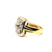 Bague Bague or blanc, or jaune et diamants 58 Facettes 3708