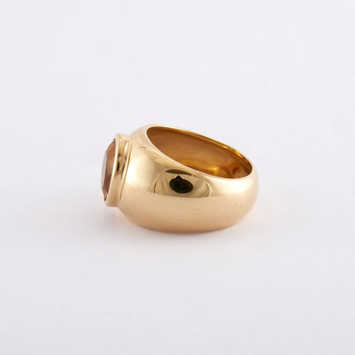 Bague 56 Bague citrine ovale 58 Facettes VA03