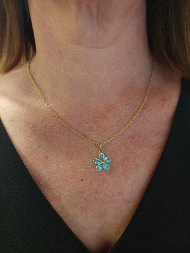 Pendentif PENDENTIF FLEUR TOPAZE 58 Facettes 073411