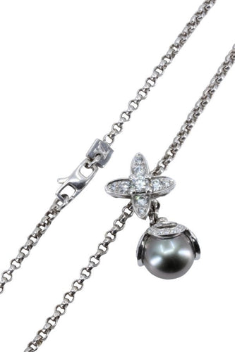 Collier COLLIER LOUIS VUITTON PERLE DE TAHITI ET DIAMANTS 58 Facettes 056281