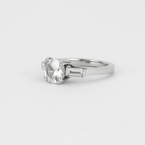 Bague 54 Bague Solitaire diamant 2.19ct 58 Facettes
