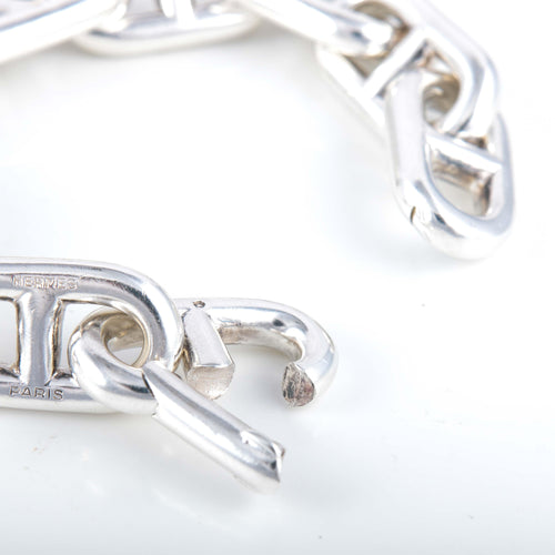 Bracelet Bracelet gourmette Hermès chaîne d'ancre 58 Facettes 8400