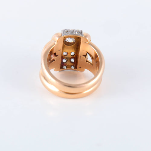 Bague 52 Bague Double corps Diamants 58 Facettes