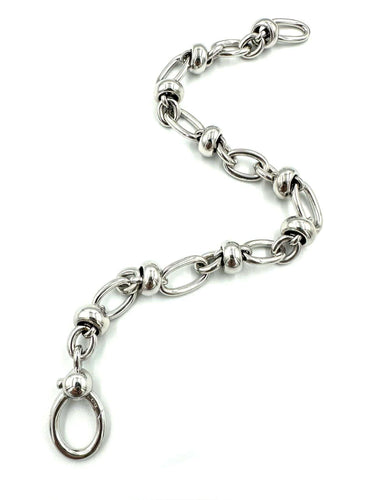 Bracelet POMELLATO. Bracelet Maillons Or Blanc 58 Facettes