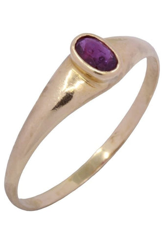 Bague 54 BAGUE JONC RUBIS 58 Facettes 073741