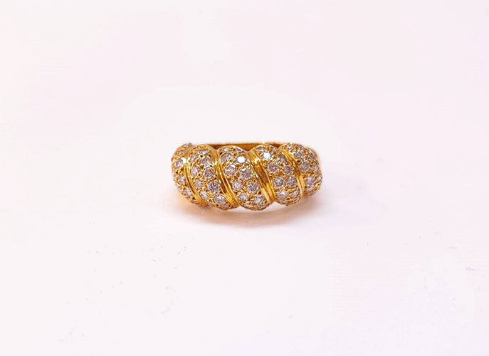 Bague 52 Bague pavage diamants 58 Facettes Bag.Godr.Dt