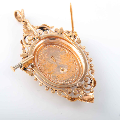 Broche Broche/pendentif améthyste et diamants 58 Facettes