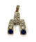 Pendentif Pendentif en or blanc, diamants et spinelles 58 Facettes