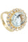 Bague BAGUE MARGUERITE AIGUE MARINE ET DIAMANTS 58 Facettes 048061
