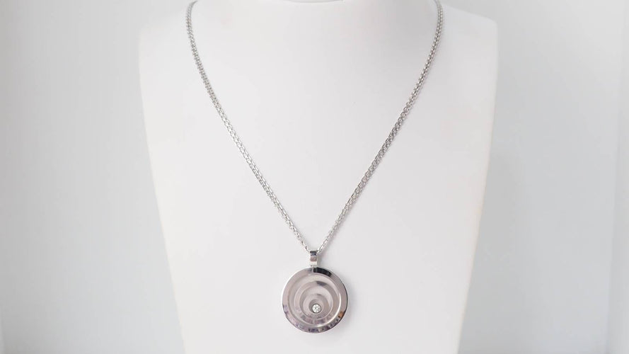 Collier Chopard - chopard Happy Spirit en or blanc et diamant 58 Facettes 32210