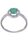 Bague 51 BAGUE MODERNE ÉMERAUDE ET DIAMANTS 58 Facettes 067971