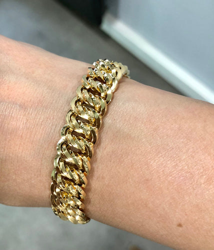Bracelet Bracelet maille américaine, or jaune 58 Facettes