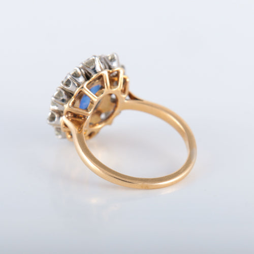 Bague 51 Bague Pompadour Saphir Diamants 58 Facettes