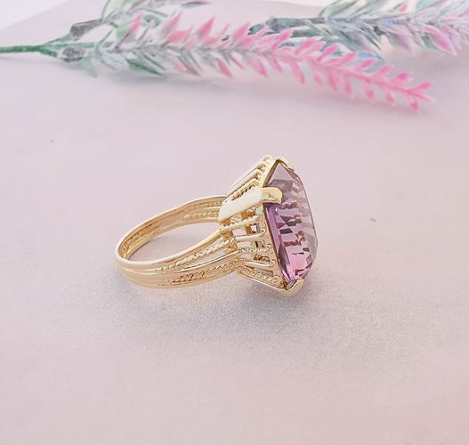 Bague Bague Améthyste rectangulaire 58 Facettes AB 1077