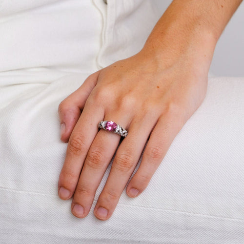 Bague 53 Bague Entrelacée Tourmaline Diamants 58 Facettes 2.136