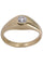 Bague 59 JONC ANGLAIS OR JAUNE DIAMANT 58 Facettes 078151