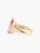 Bague 52 Bague Tourmaline pêche Diamants 58 Facettes