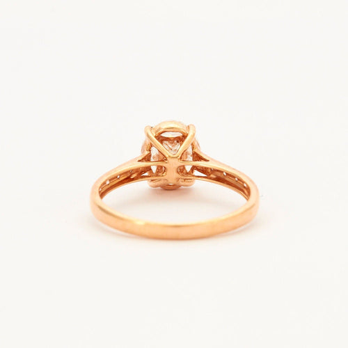 Bague 53 Bague Or Diamant Ovale 58 Facettes 002.931