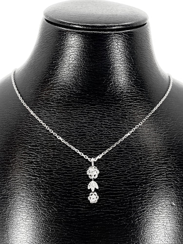 Pendentif Pendentif Or blanc Diamants 58 Facettes AB246