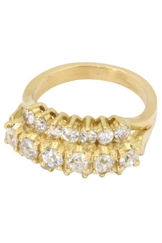 Bague BAGUE JARRETIÈRE DIAMANTS 58 Facettes 054071