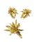 Boucles d'oreilles Chaumet. Demi-parure 1980 en or jaune 18K 58 Facettes