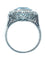 Bague Bague Belle Époque platine, aigue-marine et diamants 58 Facettes